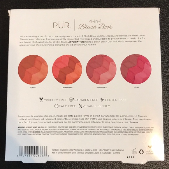 PUR 4 in 1 Blush Palette - Picture 4 of 4